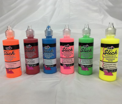 36 Pack Slick Fabric Paint -  